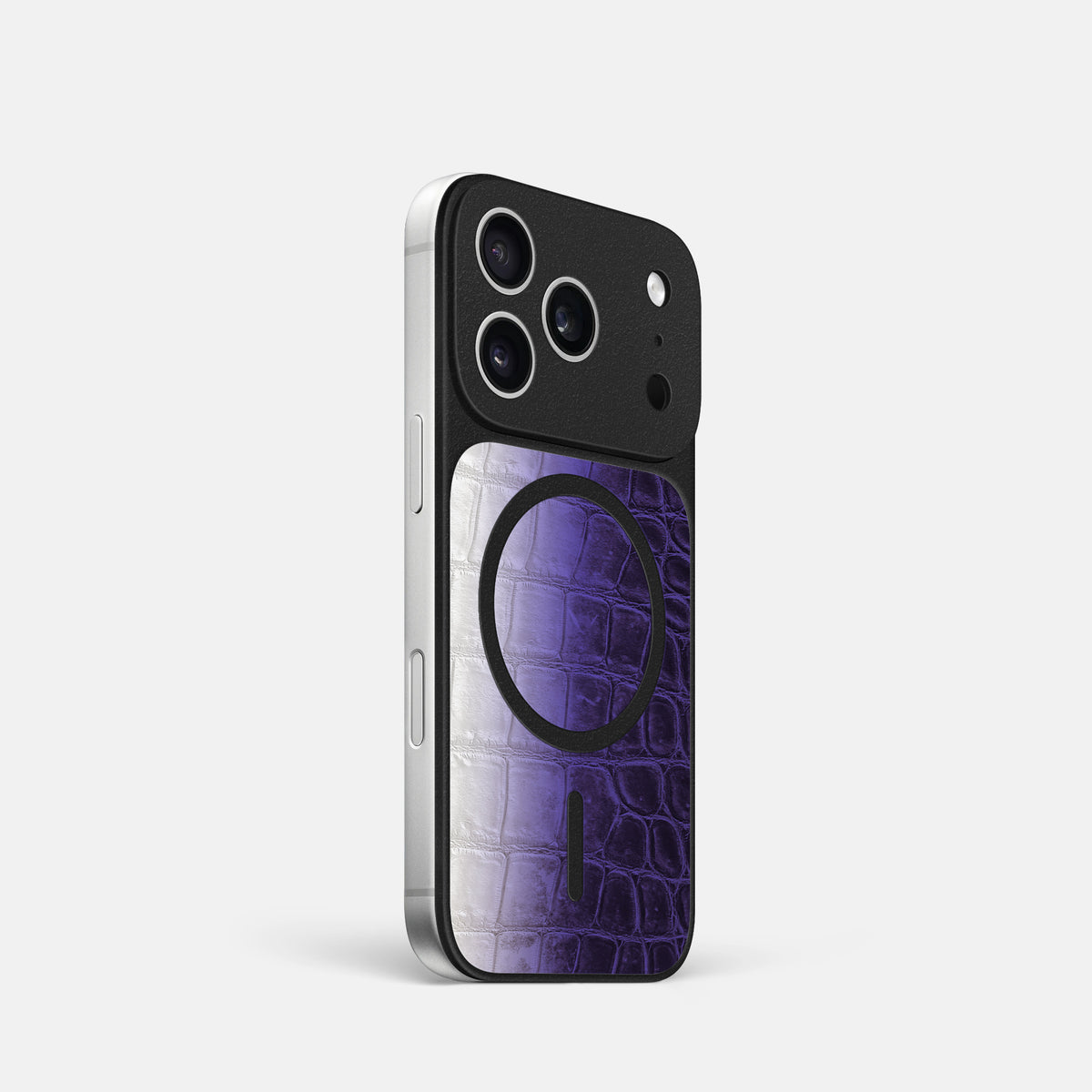 MagSafe Mask For iPhone 17 Pro In Himalayan Crocodile -2 | Purple