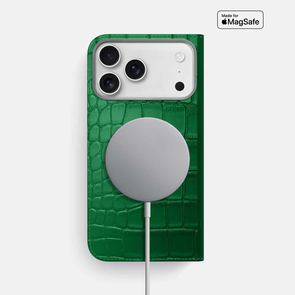 Folio Case For iPhone 17 Pro Max In Alligator -3 | Forest-Green-Steel