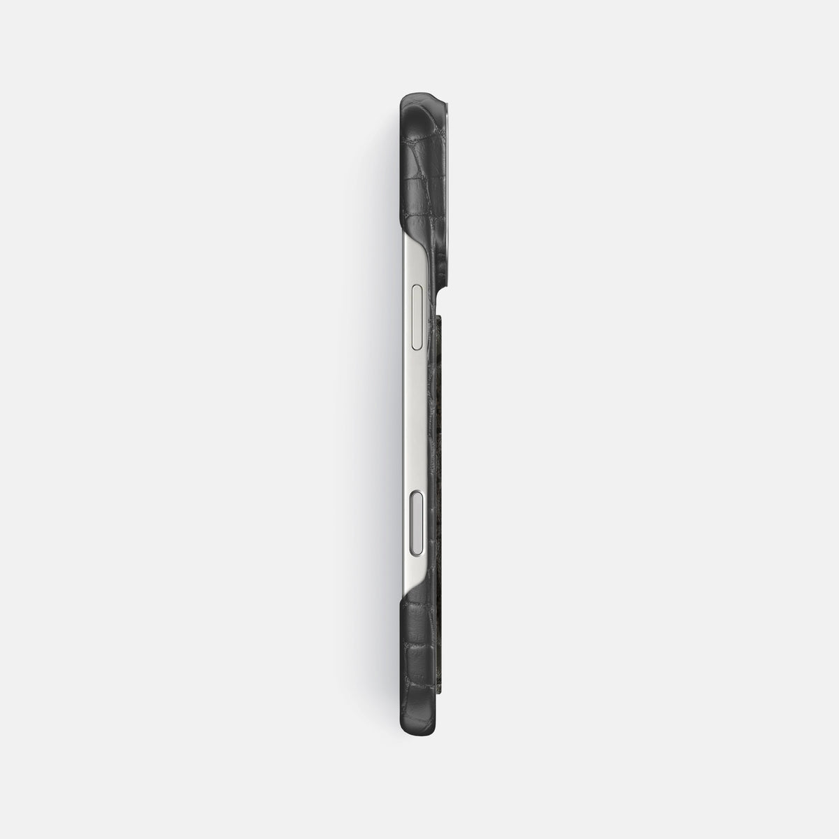 Classic Case With Carbon Dragon For iPhone 17 Pro Max In Alligator -3 | Grey-Steel