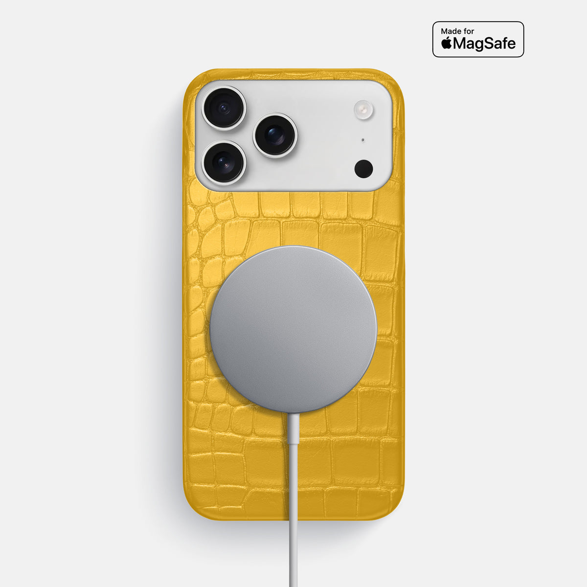 Slim Case For iPhone 17 Pro Max In Alligator -5 | Yellow