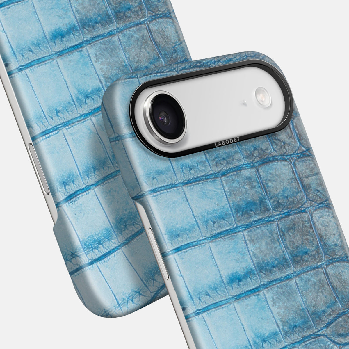 Classic Case For iPhone 17 Air In Himalayan Crocodile -5 | Ice-Blue-Black