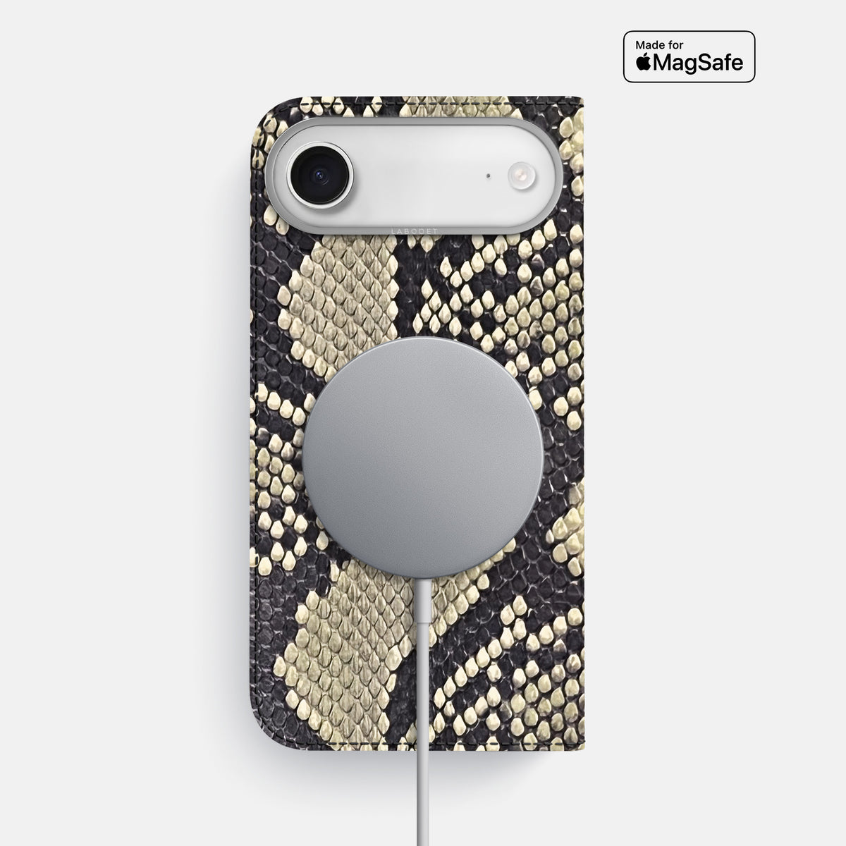 Folio Case For iPhone 17 Air In Deluxe Python -3 | Savannah-Steel
