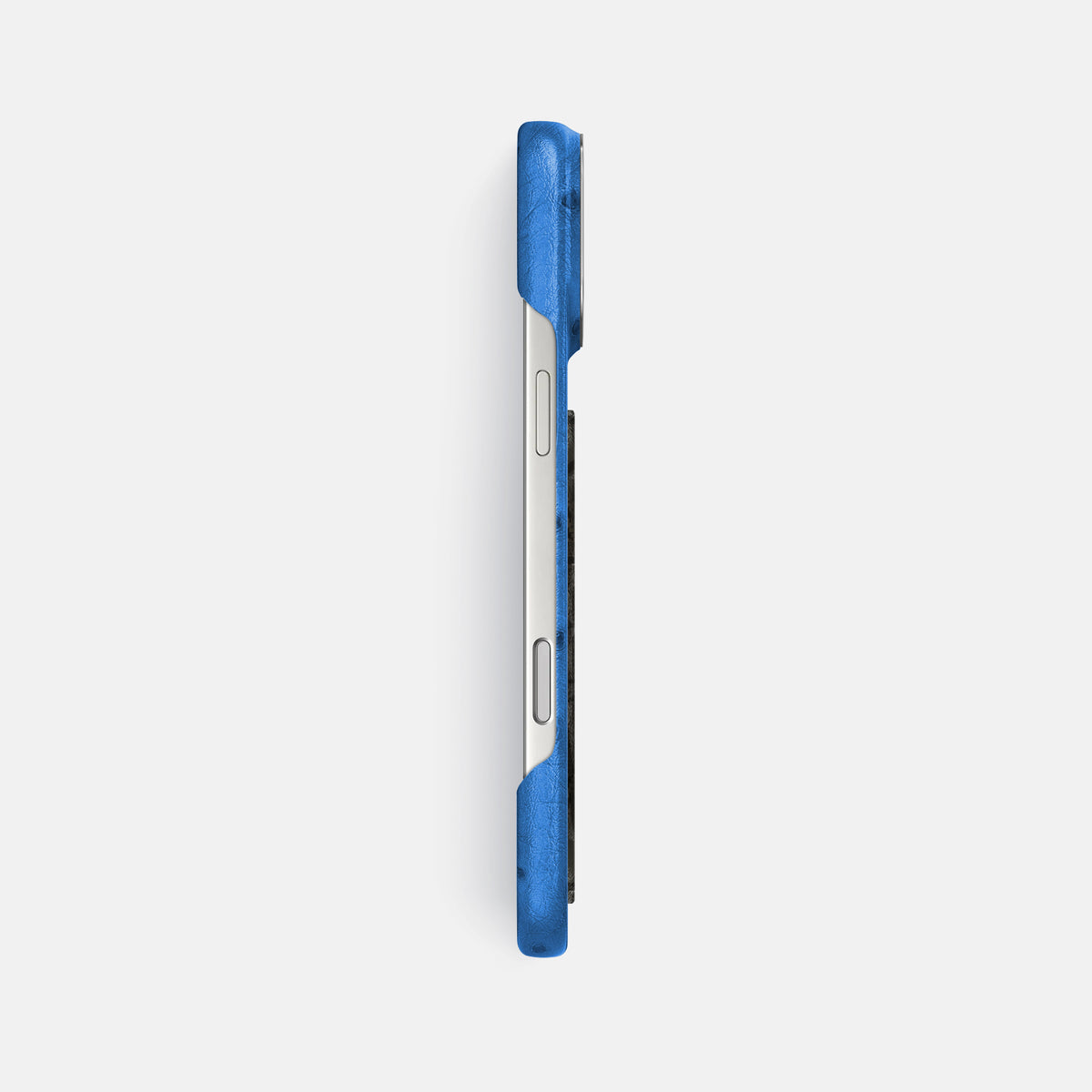 Classic Case With Carbon Dragon For iPhone 17 Pro Max In Ostrich -3 | Royal-Blue-Steel