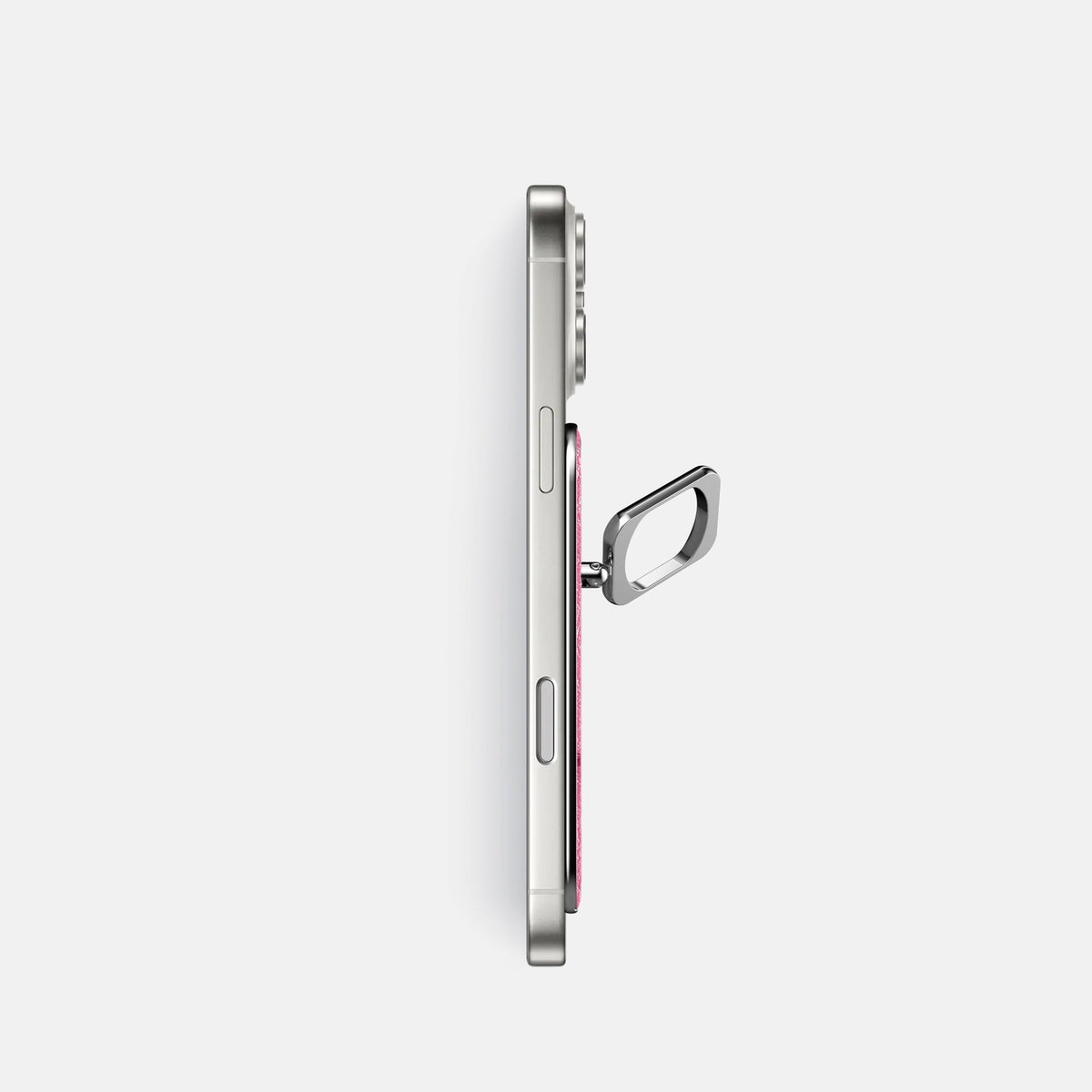 MagSafe Ring For iPhone 18 Pro In Ostrich -3 | Pink-Steel
