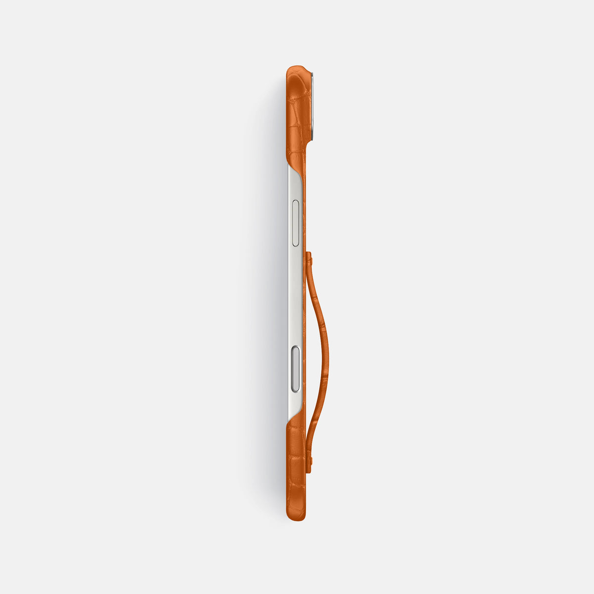 Finger Case For iPhone 17 Air In Alligator -3 | Orange-Steel