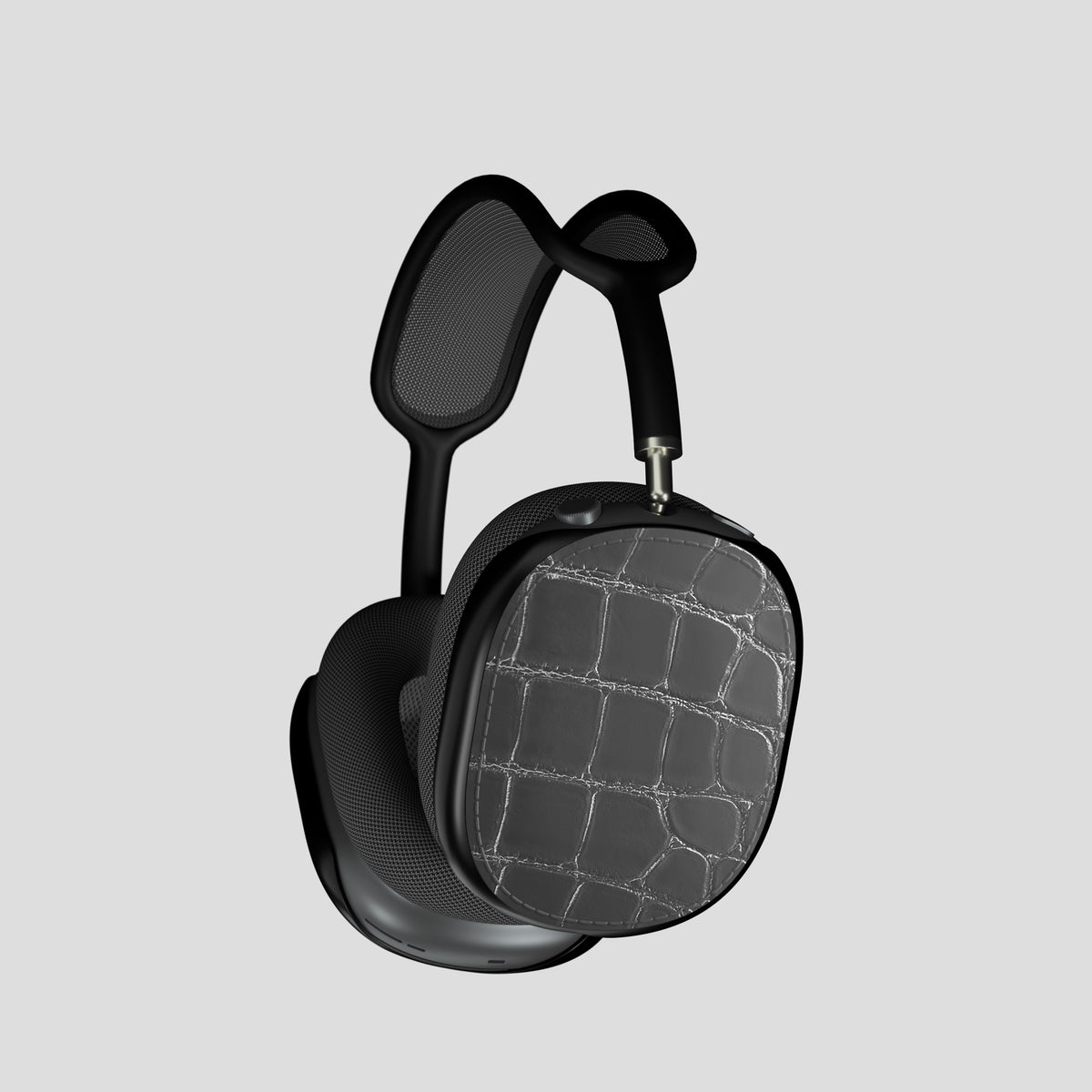 Shells For AirPods Max In Patina Alligator -2 | Grey