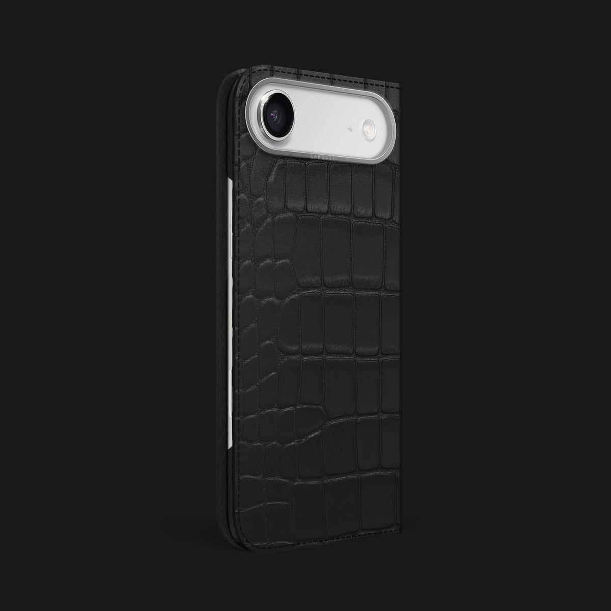 Folio Case Edition Black For iPhone 17 Air In Alligator -1 | Edition-Black-Steel