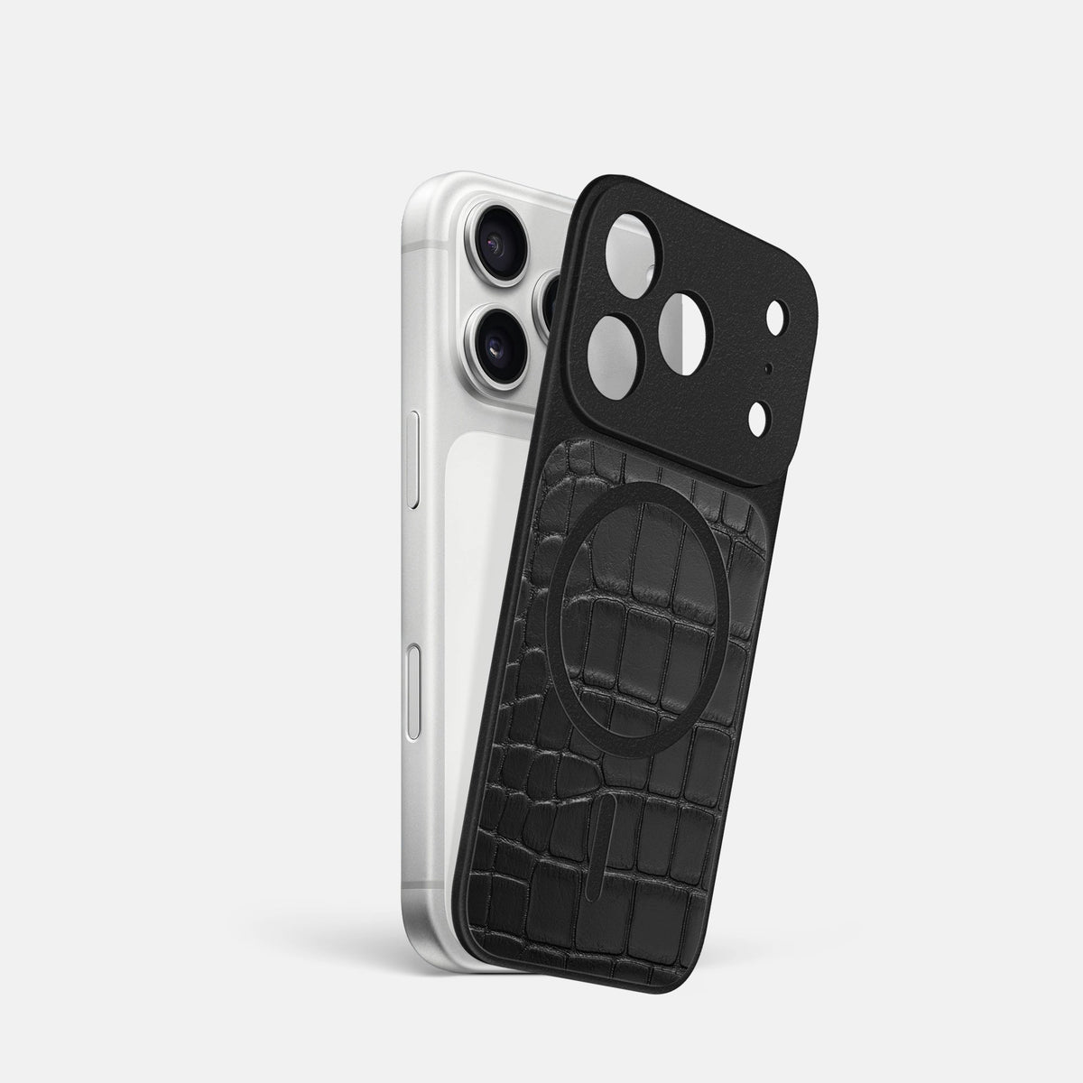 MagSafe Mask For iPhone 18 Pro In Alligator -1 | Black