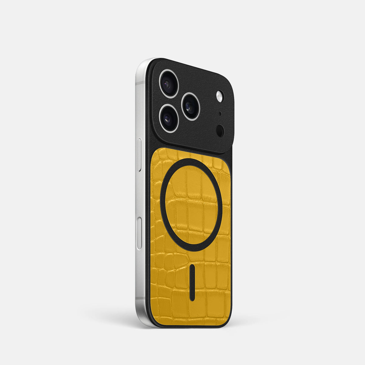 MagSafe Mask For iPhone 17 Pro In Alligator -2 | Yellow