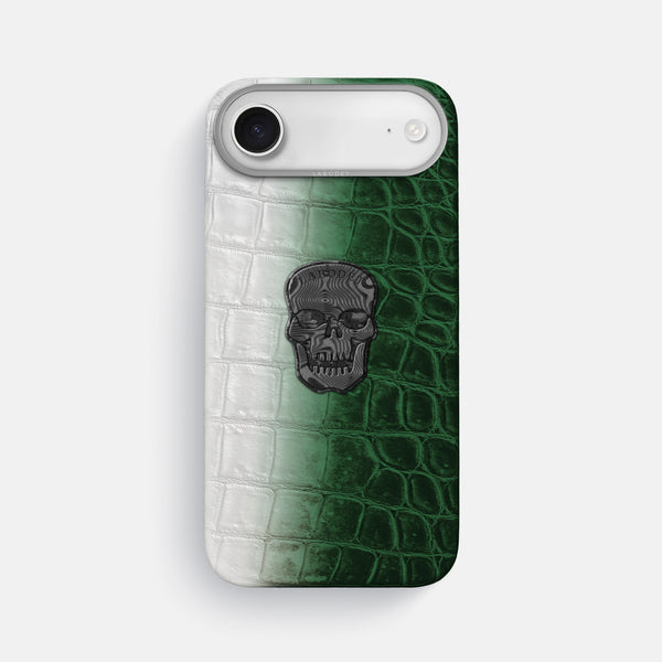 Classic Case With Carbon Skull For iPhone 17 Air In Himalayan Crocodile