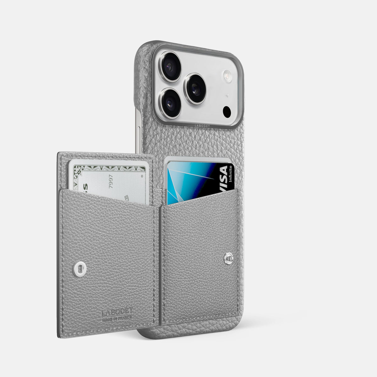 Bi-Fold Case For iPhone 18 Pro Max In Calf -2 | Nuage-Steel