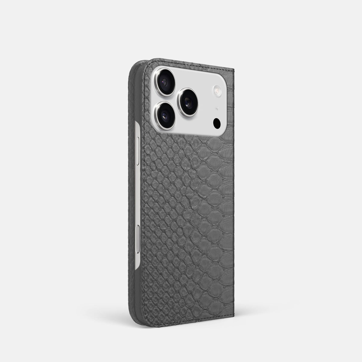 Folio Slim Case For iPhone 18 Pro In Python -1 | Grey