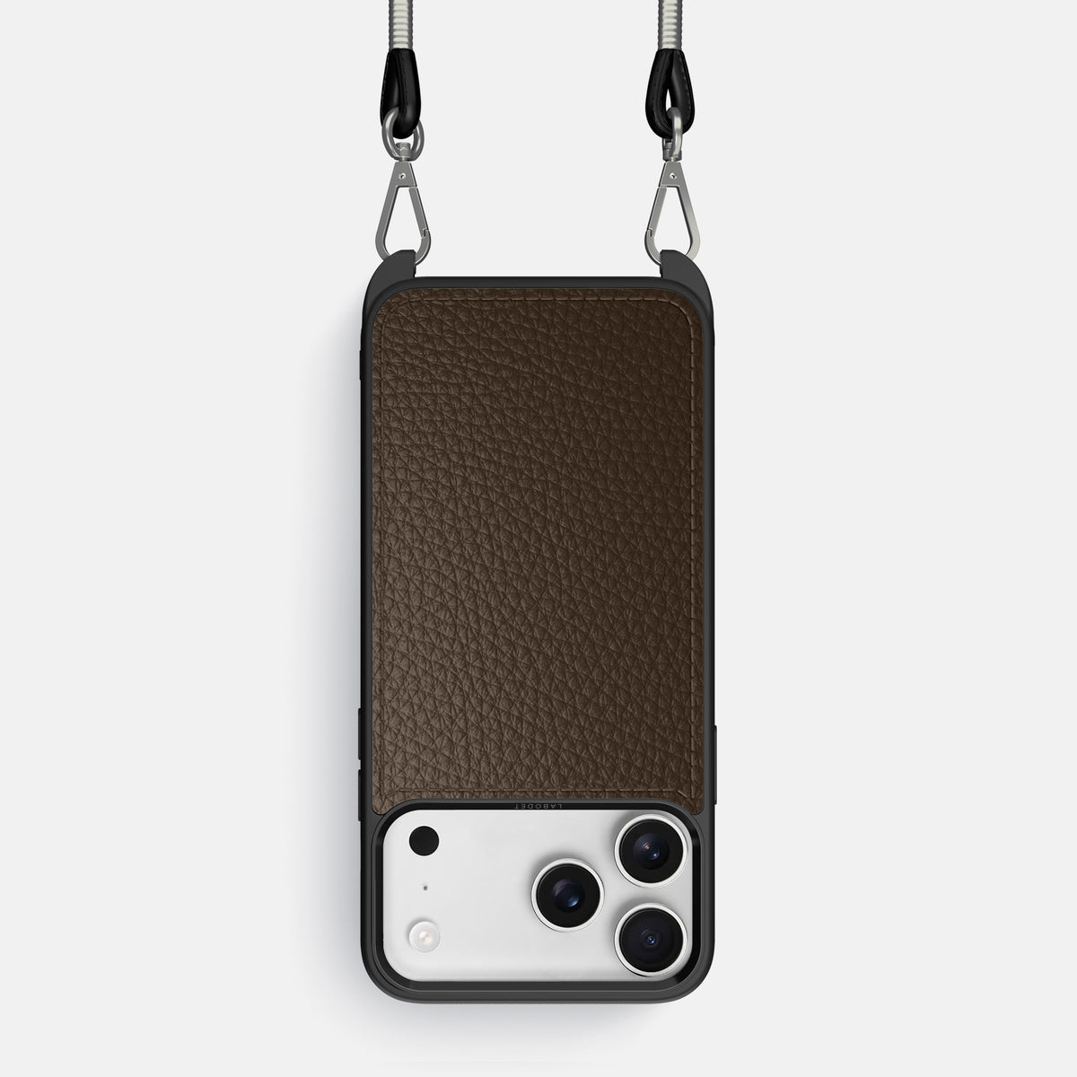 Crossbody Sport Case For iPhone 17 Pro In Calf -1 | Dark-Brown