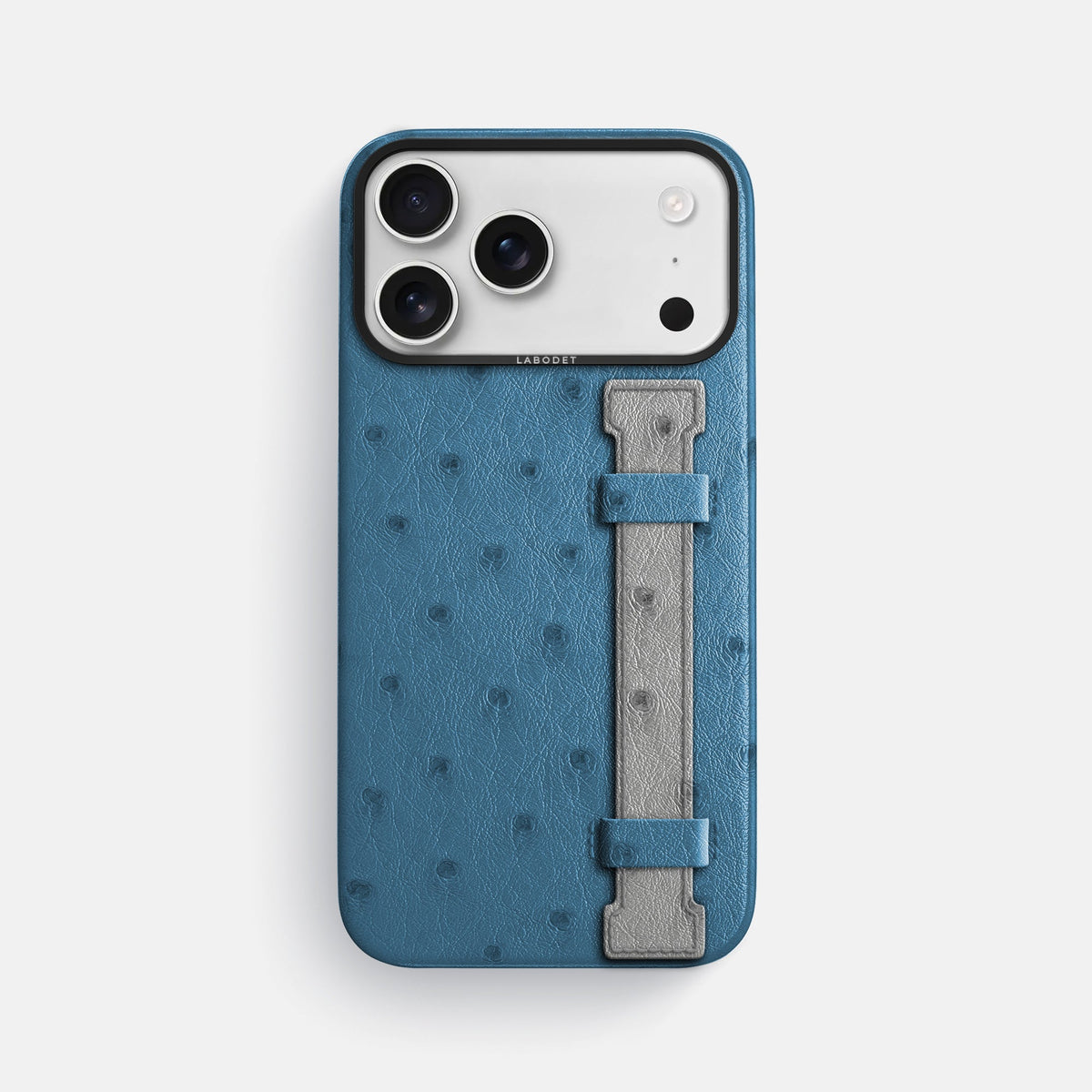 Handle Case Coloré For iPhone 18 Pro Max In Ostrich -1 | Blue-Jeans-Black