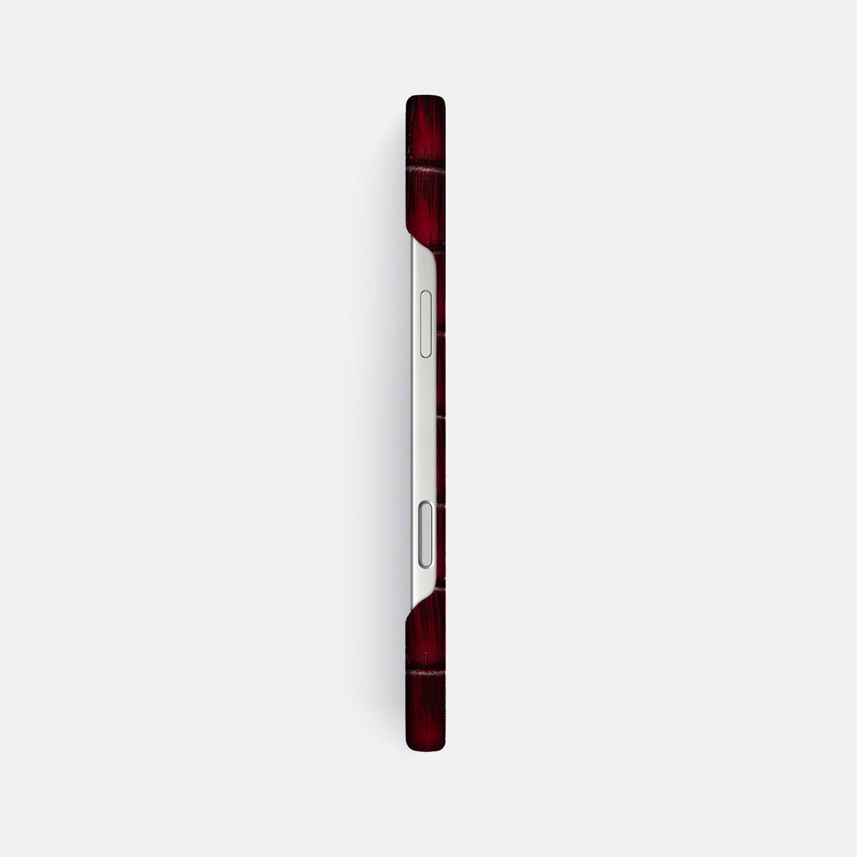 Slim Case For iPhone 18 Pro Max In Patina Alligator -3 | Havana-Burgundy