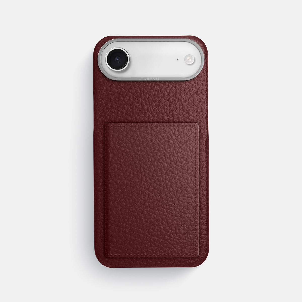 Bi-Fold Case For iPhone 17 Air In Calf -1 | Bordeaux-Steel