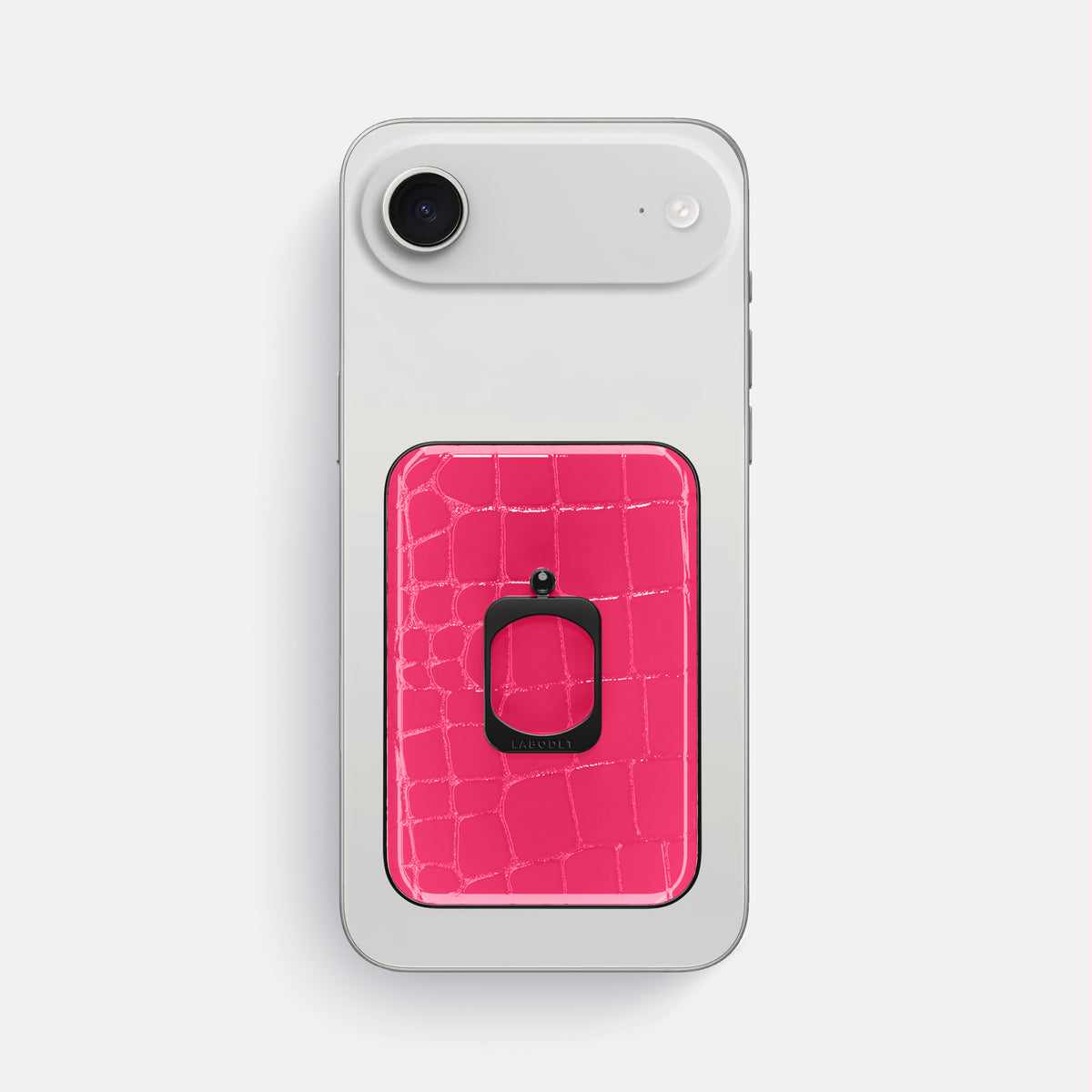 MagSafe Ring For iPhone 17 Air In Shiny Alligator -2 | Pink-Panther-Black