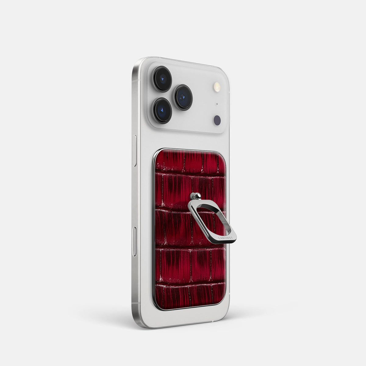 MagSafe Ring For iPhone 18 Pro In Patina Alligator -1 | Havana-Burgundy-Steel