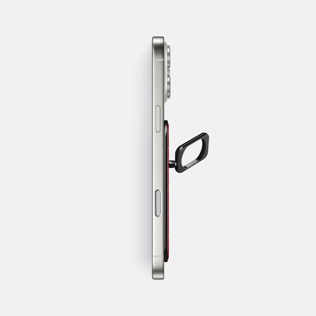 MagSafe Ring For iPhone 17 Pro Max In Porosus Crocodile -3 | Burgundy-Black