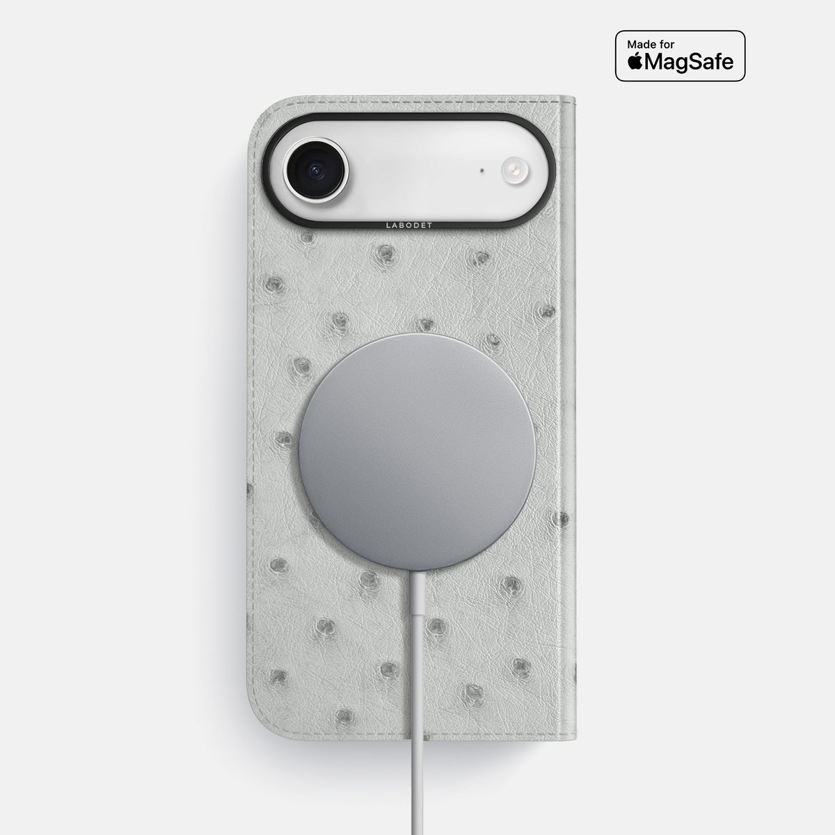 Folio Case For iPhone 17 Air In Ostrich -3 | White-Black