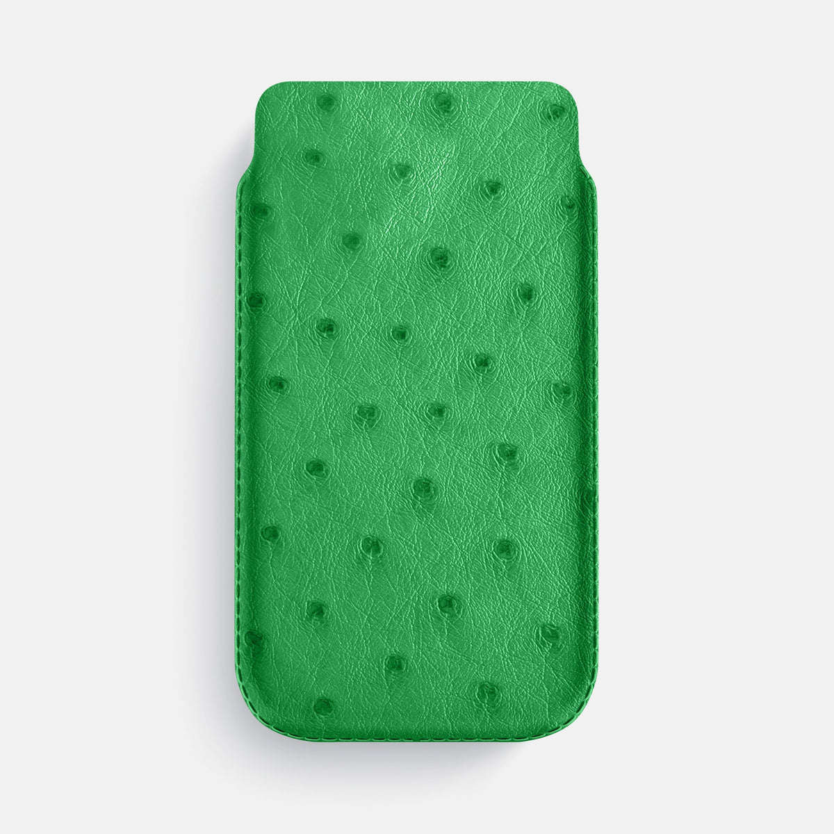 Pouch Case For iPhone 18 Pro Max In Ostrich -1 | Kentucky-Green