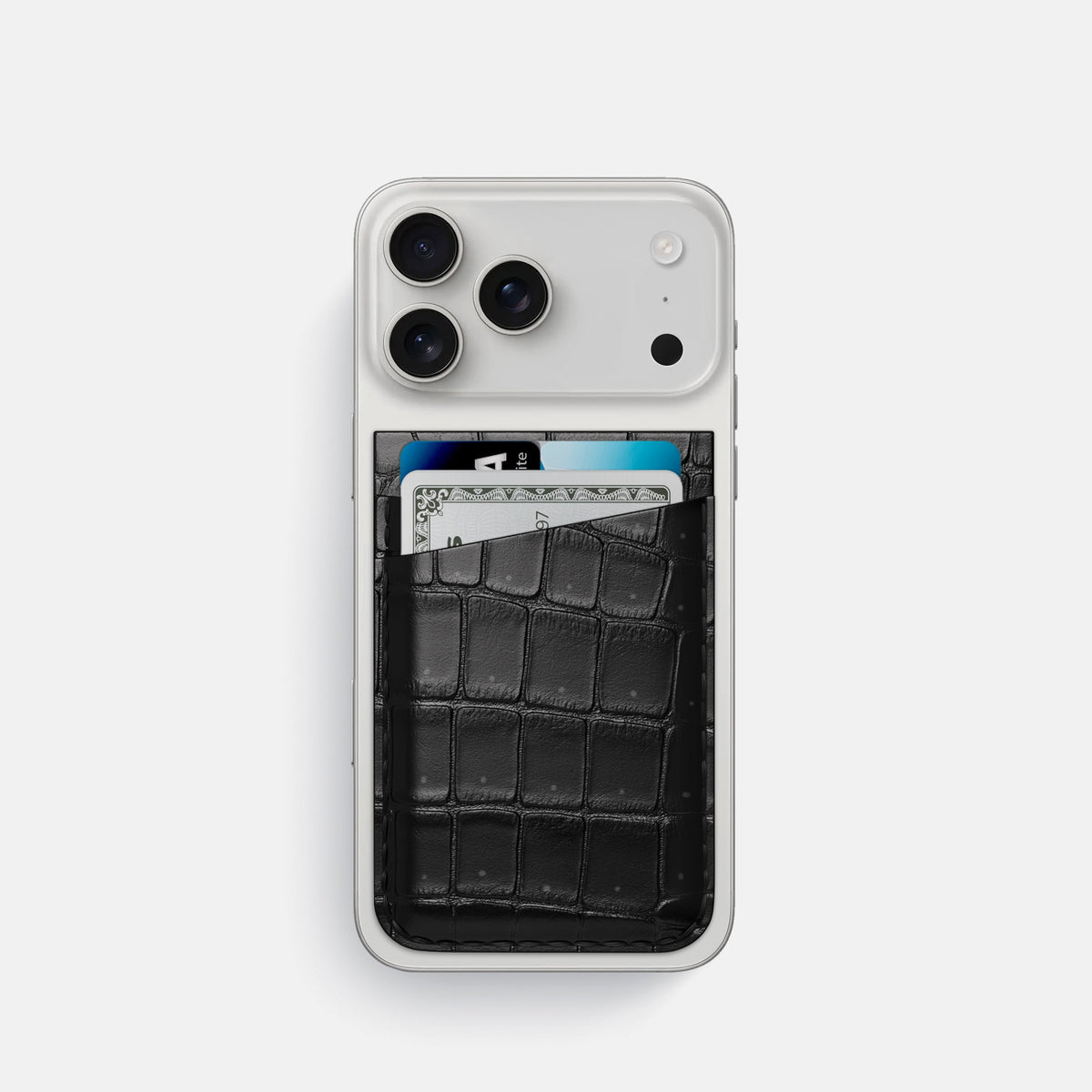 MagSafe Wallet For iPhone 17 Pro In Porosus Crocodile