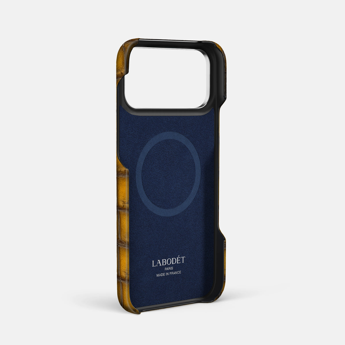 Double Card Case For iPhone 17 Pro Max In Patina Alligator -4 | Sydney-Steel