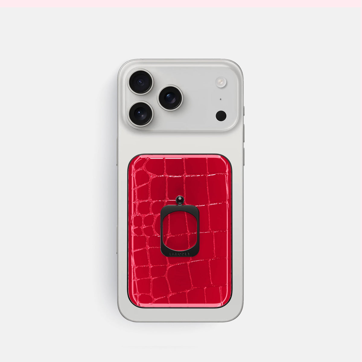 MagSafe Ring For iPhone 18 Pro In Shiny Alligator -2 | Cherry-Black