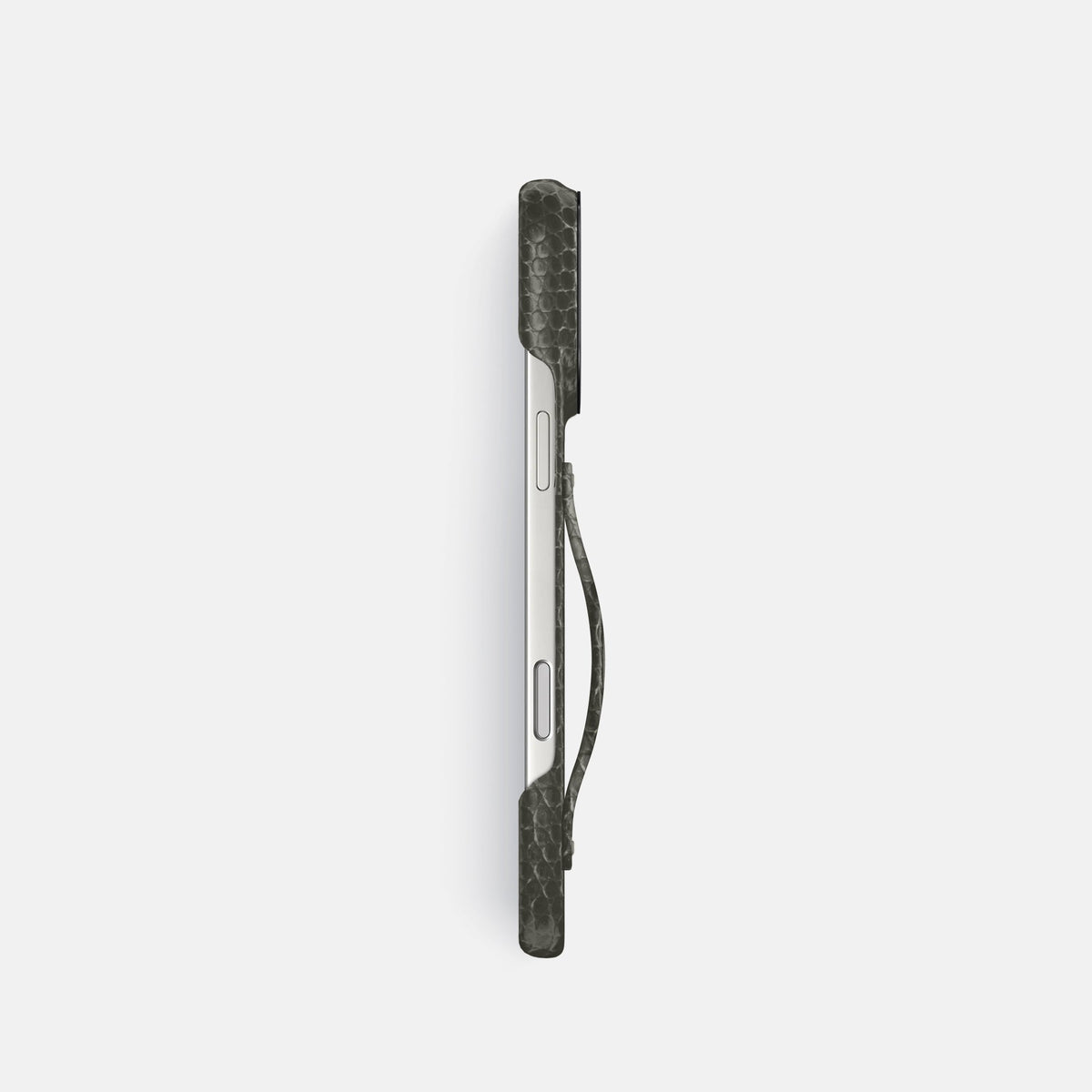Finger Case For iPhone 18 Pro In Lizard -3 | Grey-Black