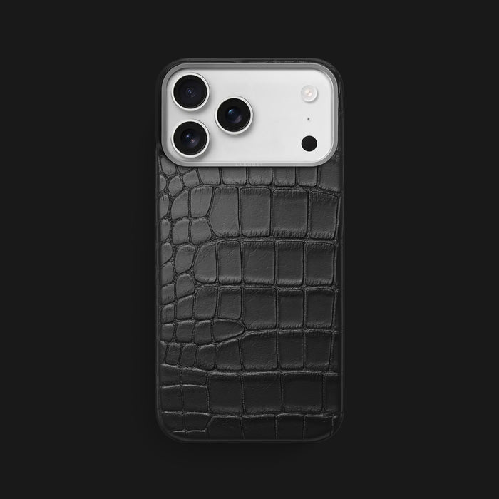 Classic Case Edition Black For iPhone 17 Pro Max In Alligator -1 | Edition-Black-Steel