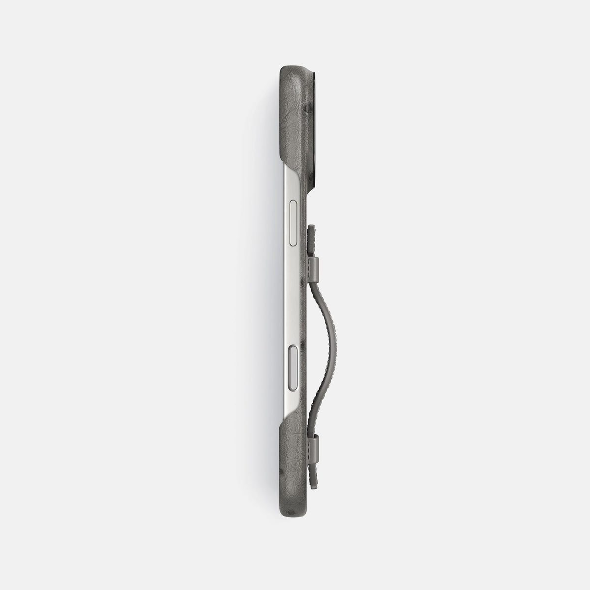 Handle Case For iPhone 18 Pro Max In Ostrich -3 | Grey-Black