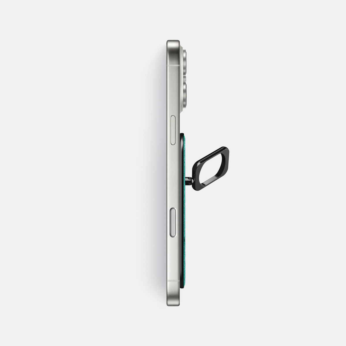 MagSafe Ring For iPhone 17 Pro Max In Ostrich -3 | Turquoise-Black