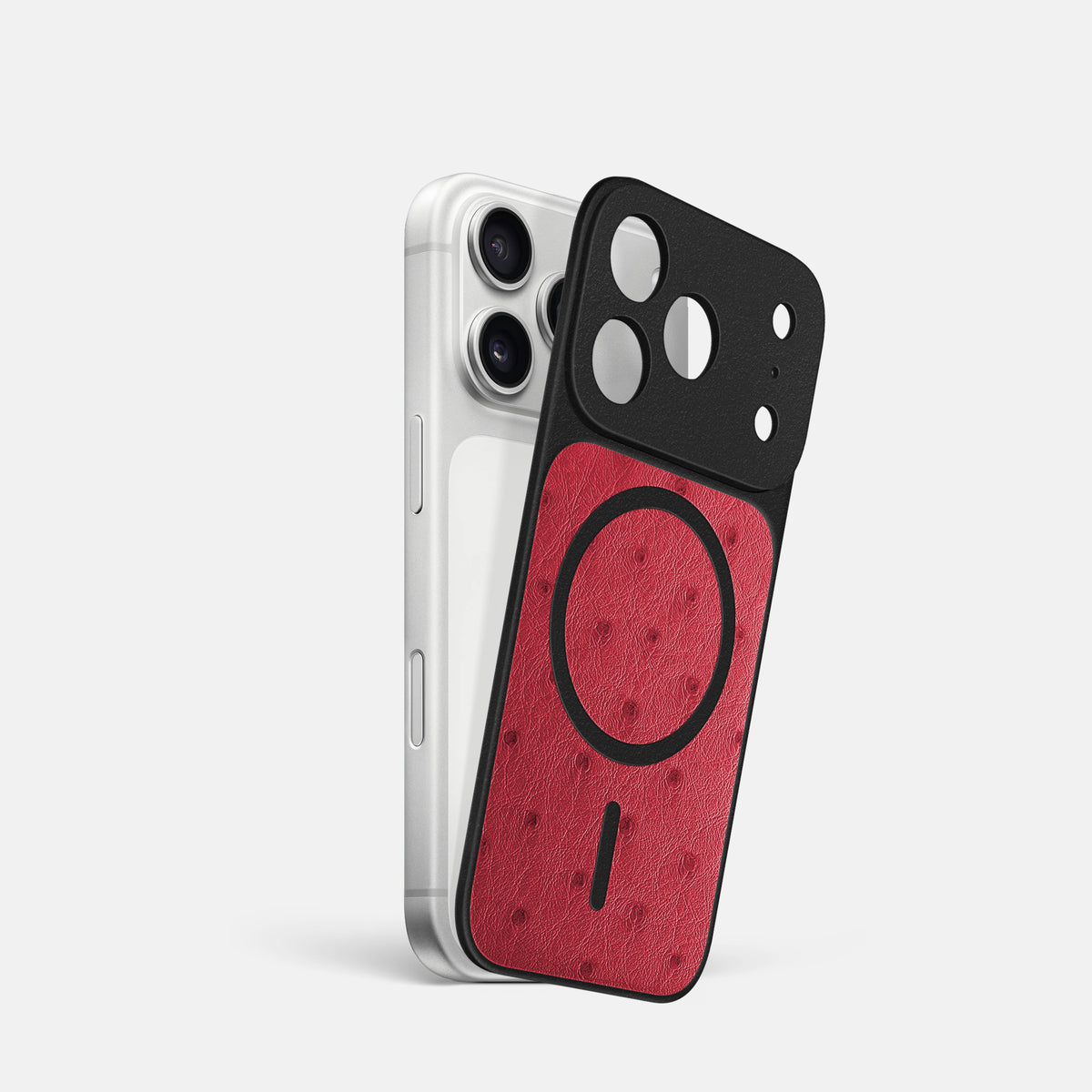 MagSafe Mask For iPhone 17 Pro In Ostrich -1 | Red