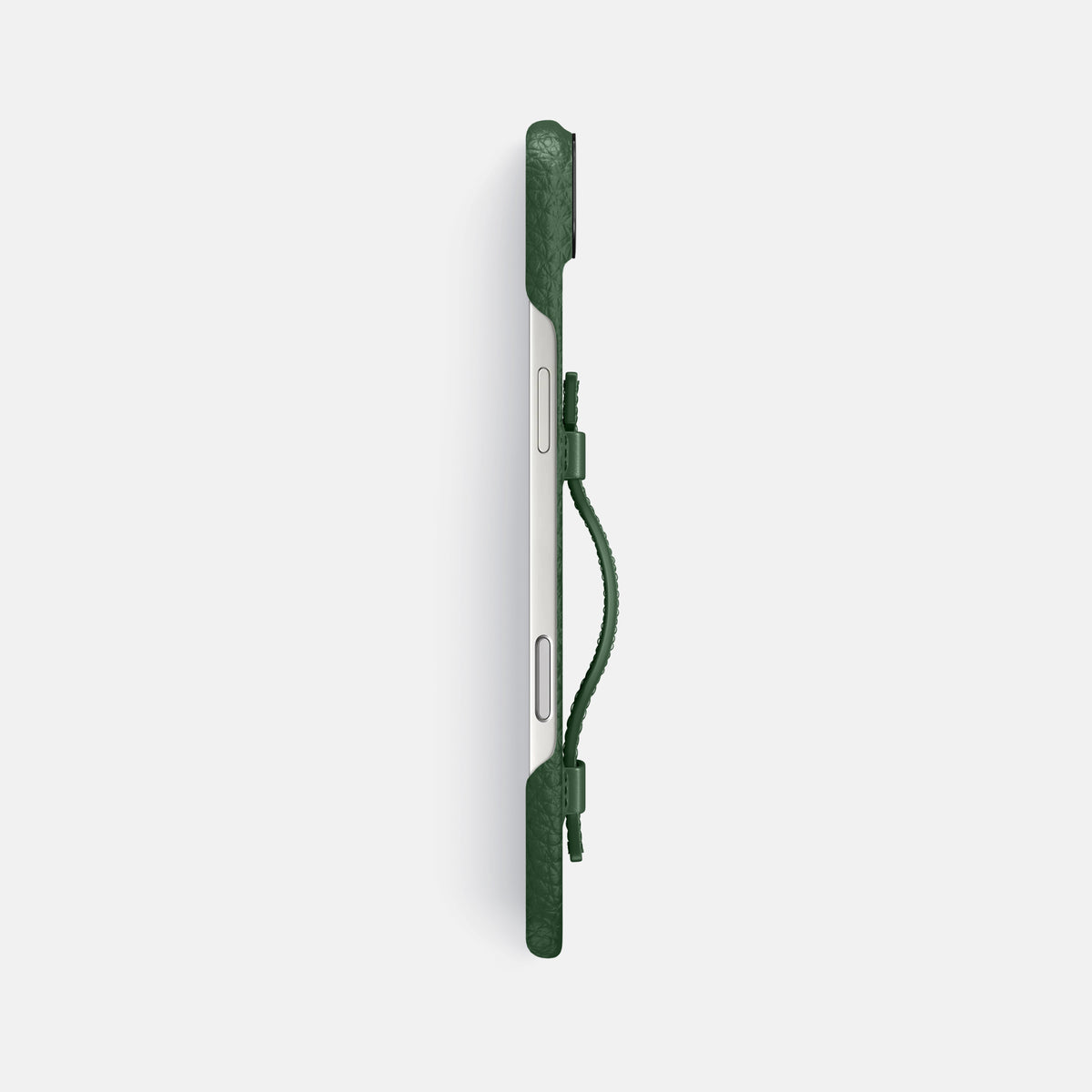 Handle Case For iPhone 17 Air In Calf -3 | Dark-Green-Black