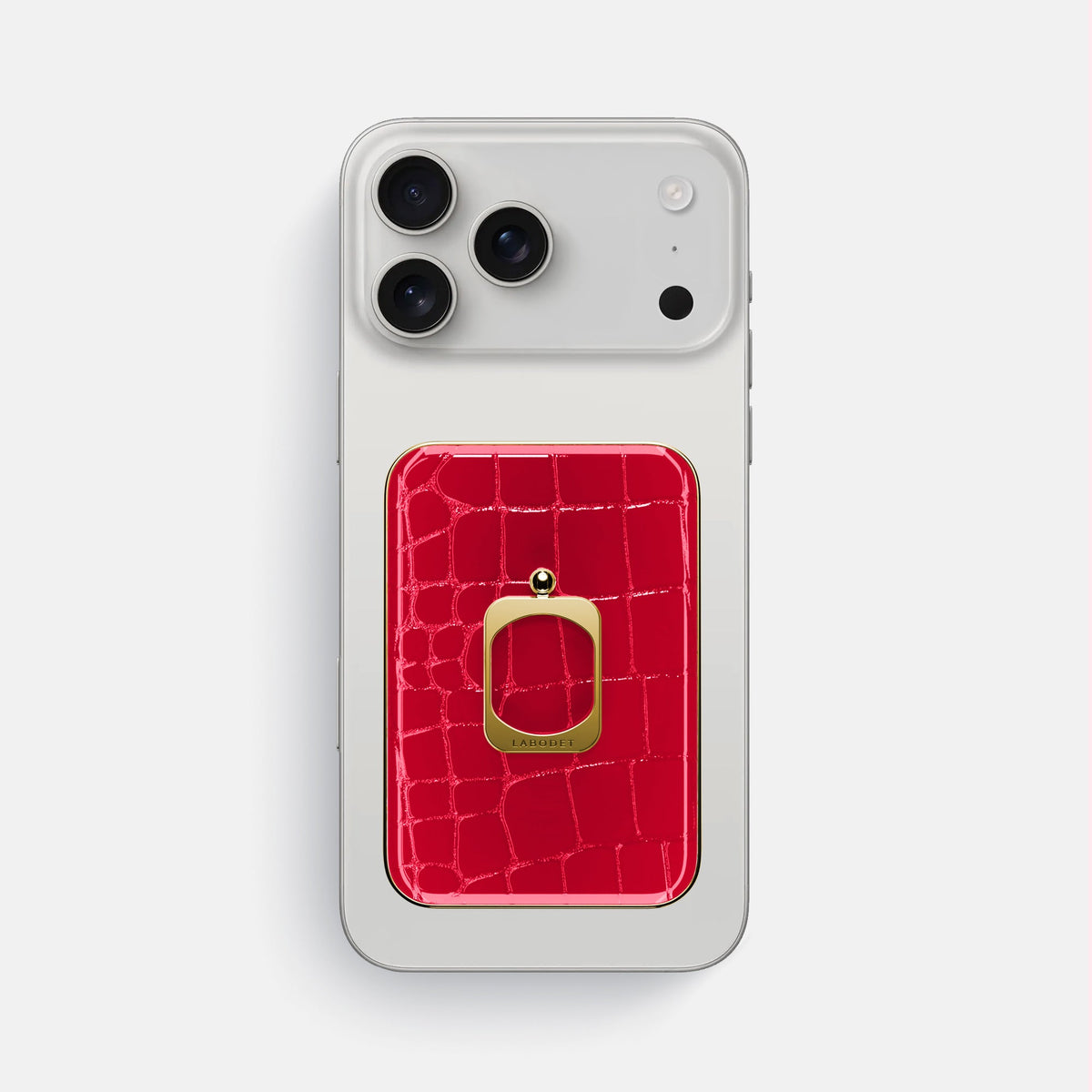 MagSafe Ring For iPhone 18 Pro Max In Shiny Alligator -2 | Cherry-Gold