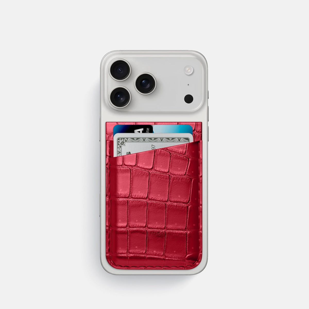 MagSafe Wallet For iPhone 17 Pro In Porosus Crocodile