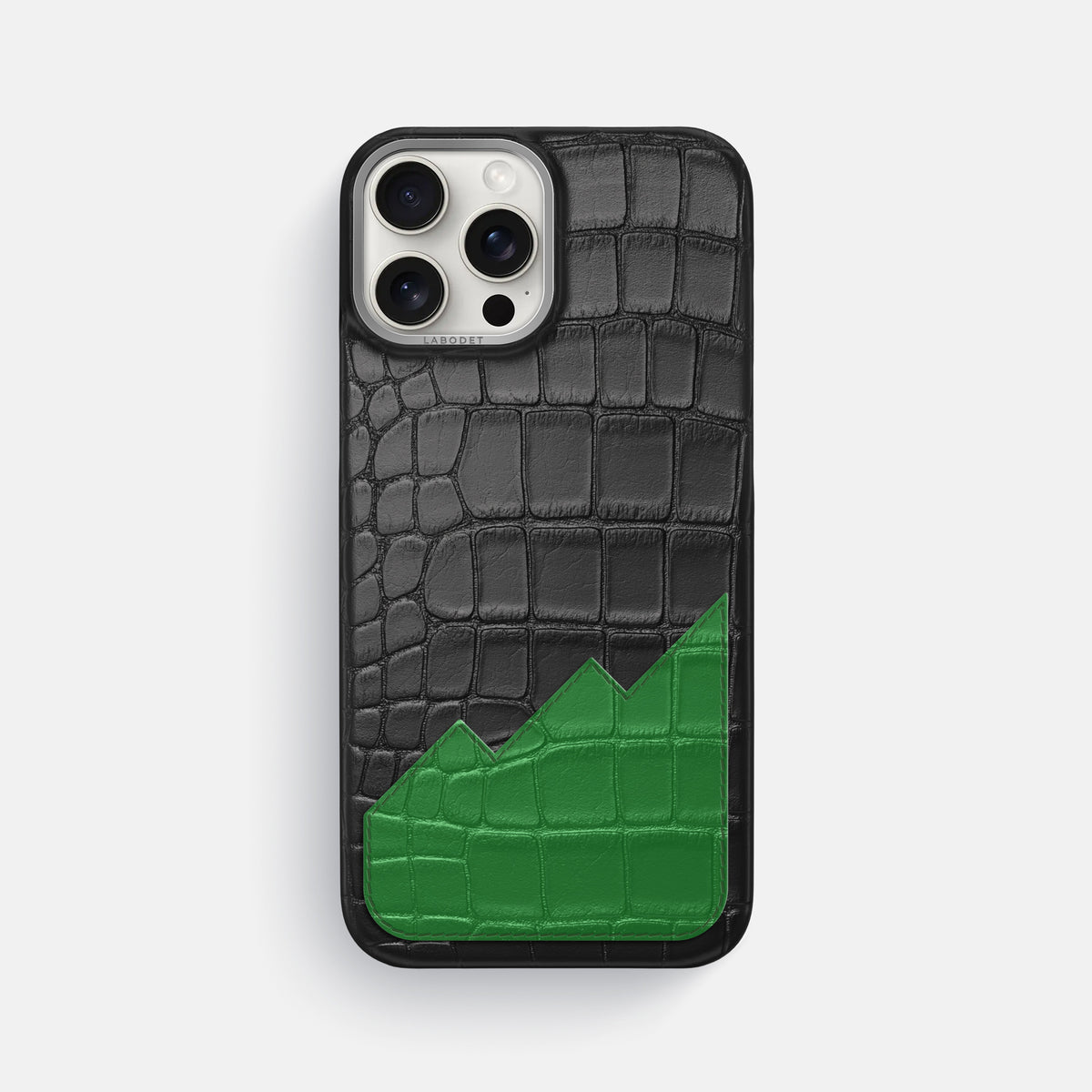 Classic Case With UpOnly For iPhone 16 Pro Max In Alligator -1 | Black-Steel