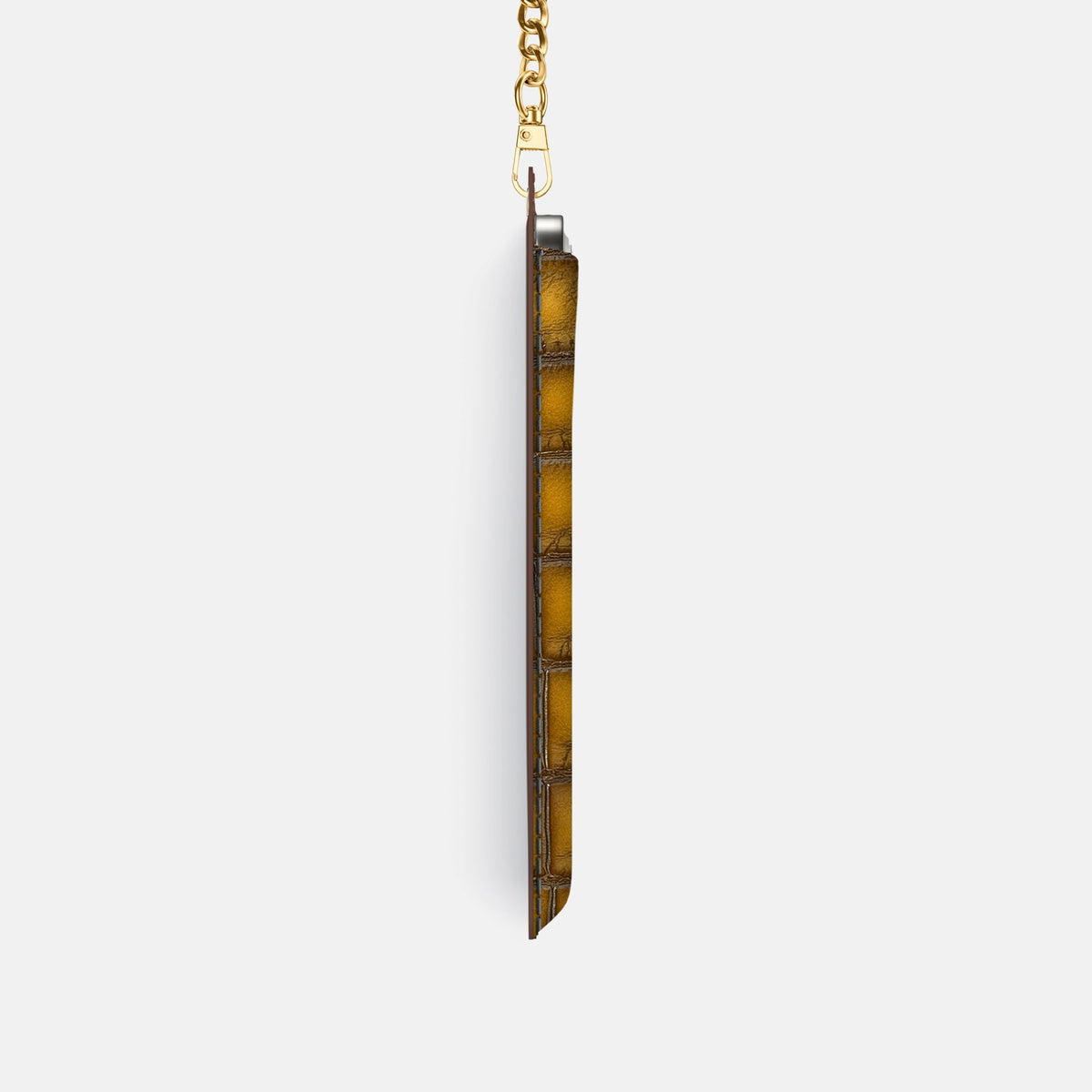 Crossbody Bag For iPhone 18 Pro In Patina Alligator -4 | Sydney-Gold