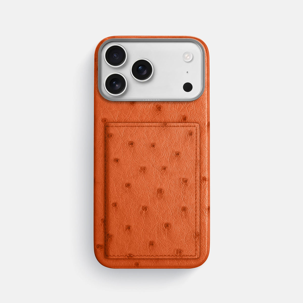 Bi-Fold Case For iPhone 18 Pro Max In Ostrich -1 | Orange-Steel