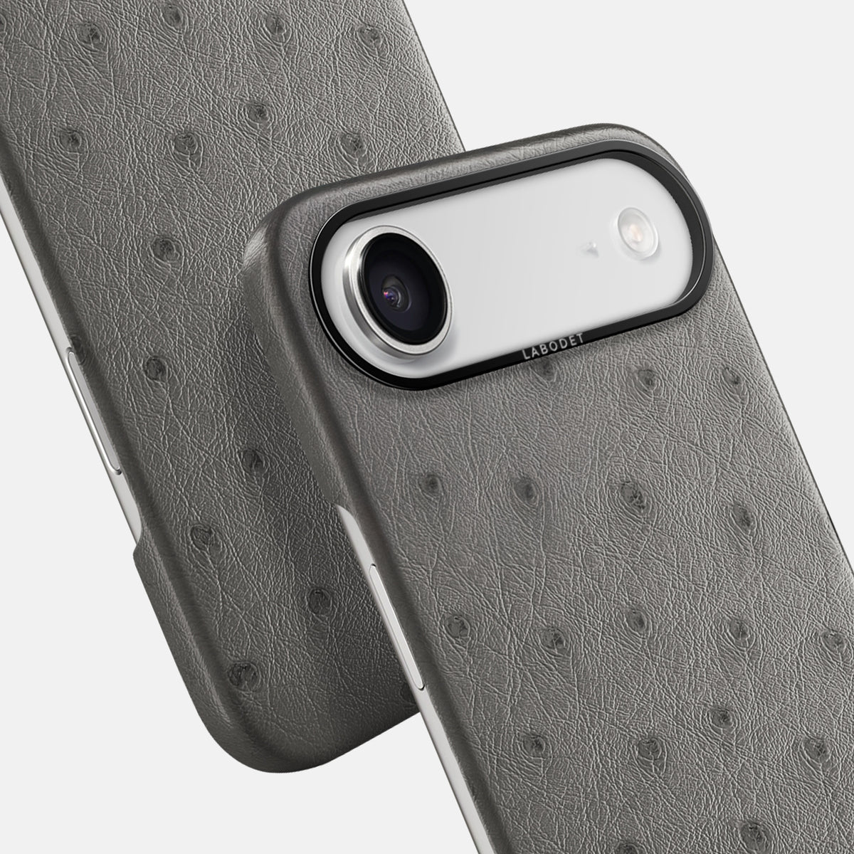 Classic Case For iPhone 17 Air In Ostrich -6 | Grey-Black