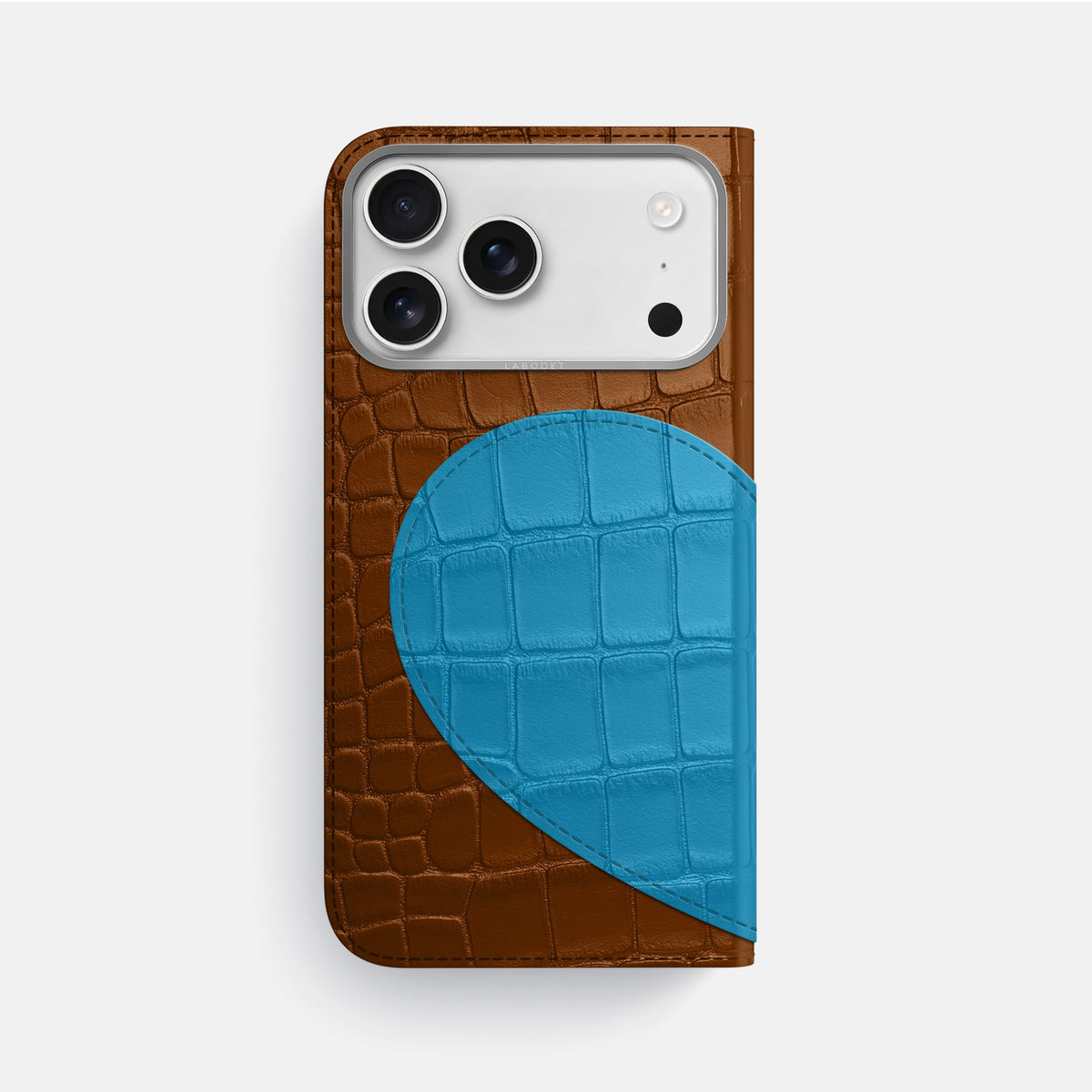 Folio Case With Heart For iPhone 18 Pro Max In Alligator -3 | Honey-Steel