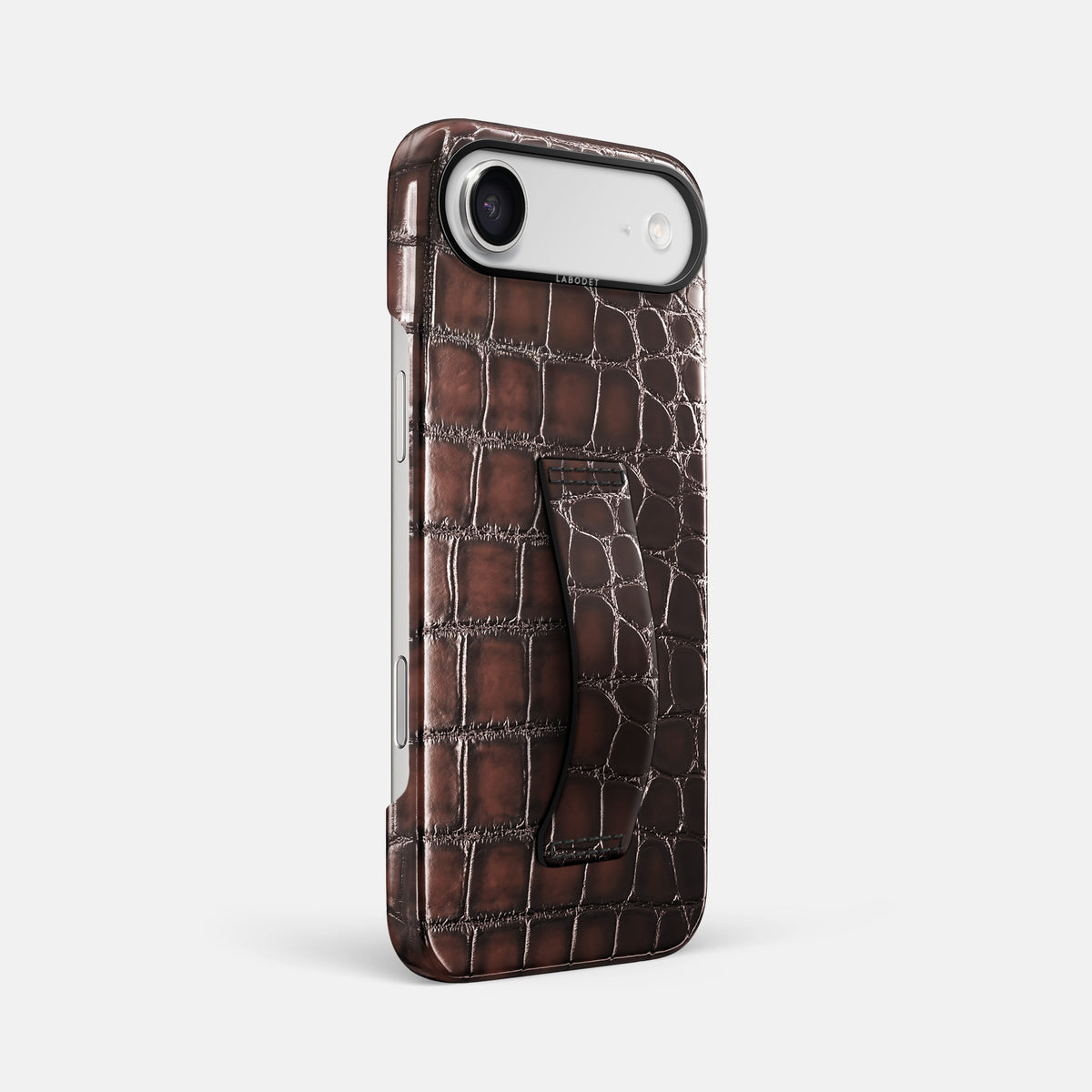 Finger Case For iPhone 17 Air In Patina Alligator -2 | Havana-Brown-Black