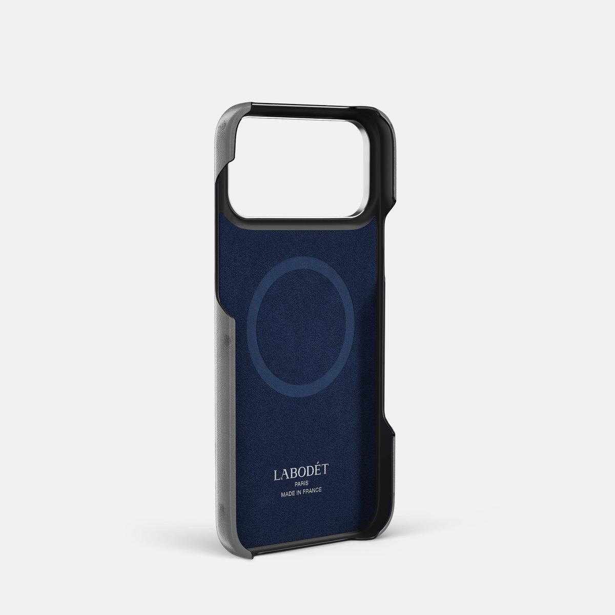 Center Handle Coloré For iPhone 17 Pro In Ostrich -3 | Silver-Steel