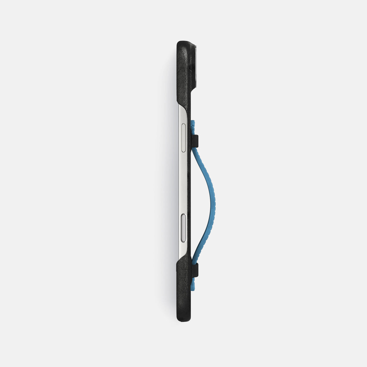 Center Handle Coloré For iPhone 17 Air In Ostrich -2 | Black-Steel