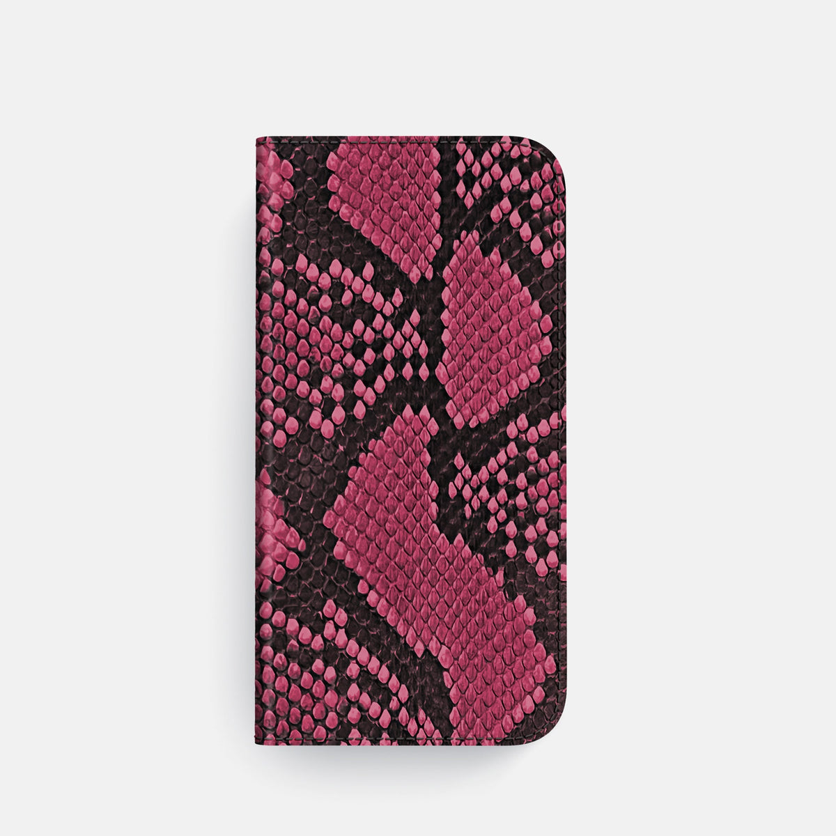 Folio Slim Case For iPhone 18 Pro In Deluxe Python -4 | Burgundy