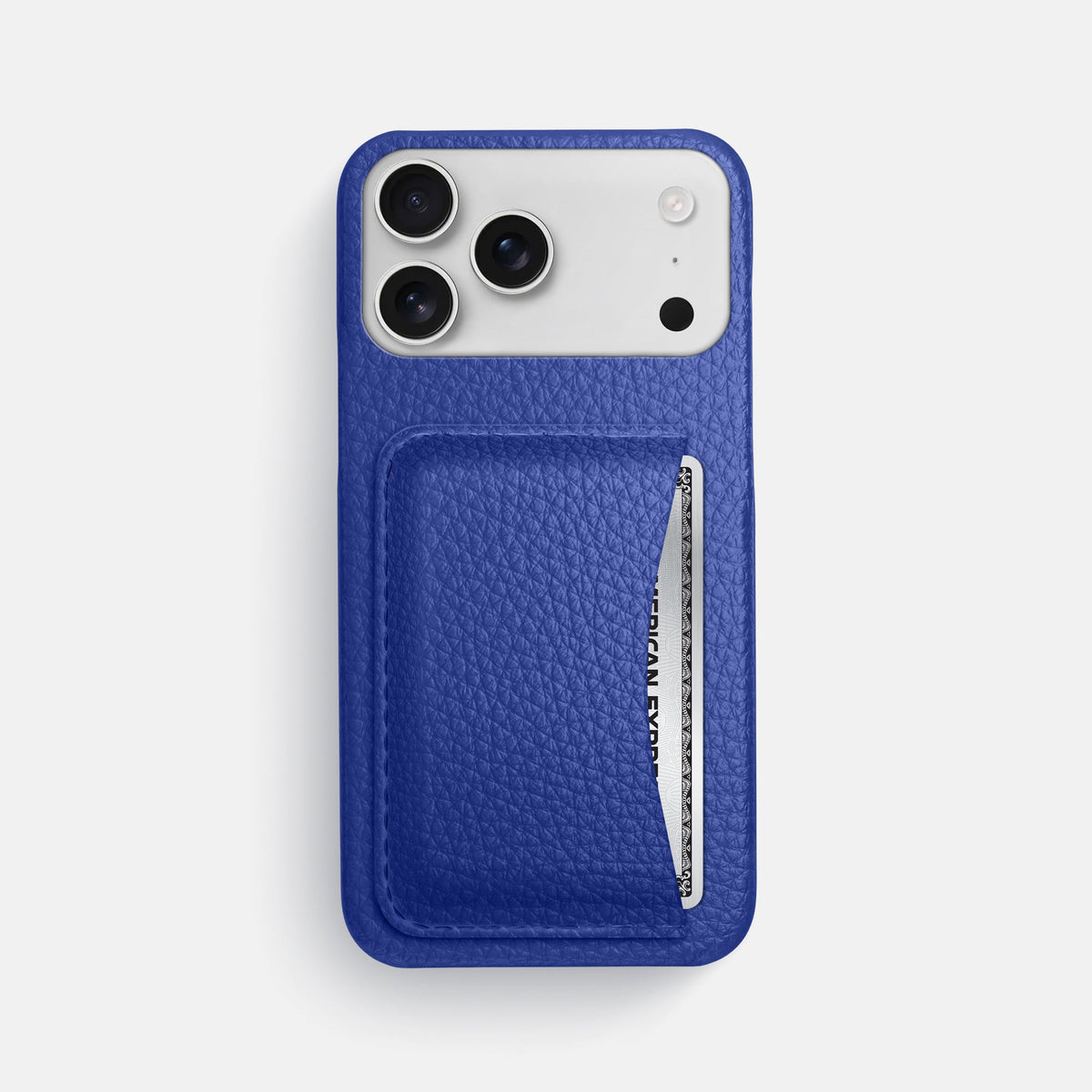 Slim Card Case For iPhone 18 Pro Max In Calf -1 | Royal-Blue