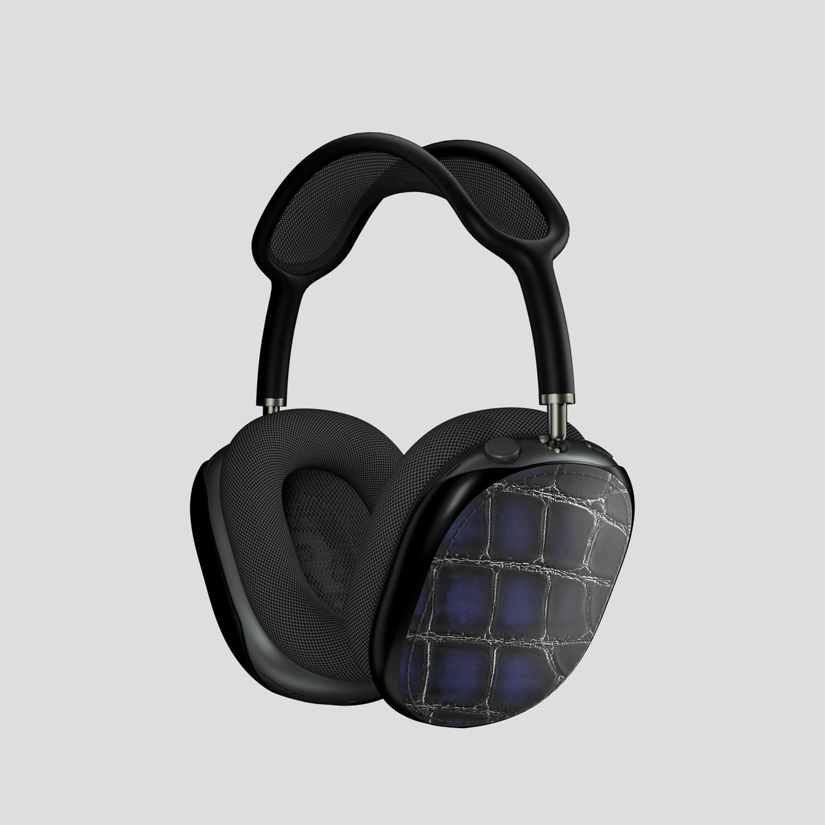 Shells For AirPods Max In Patina Alligator -1 | Havana-Blue