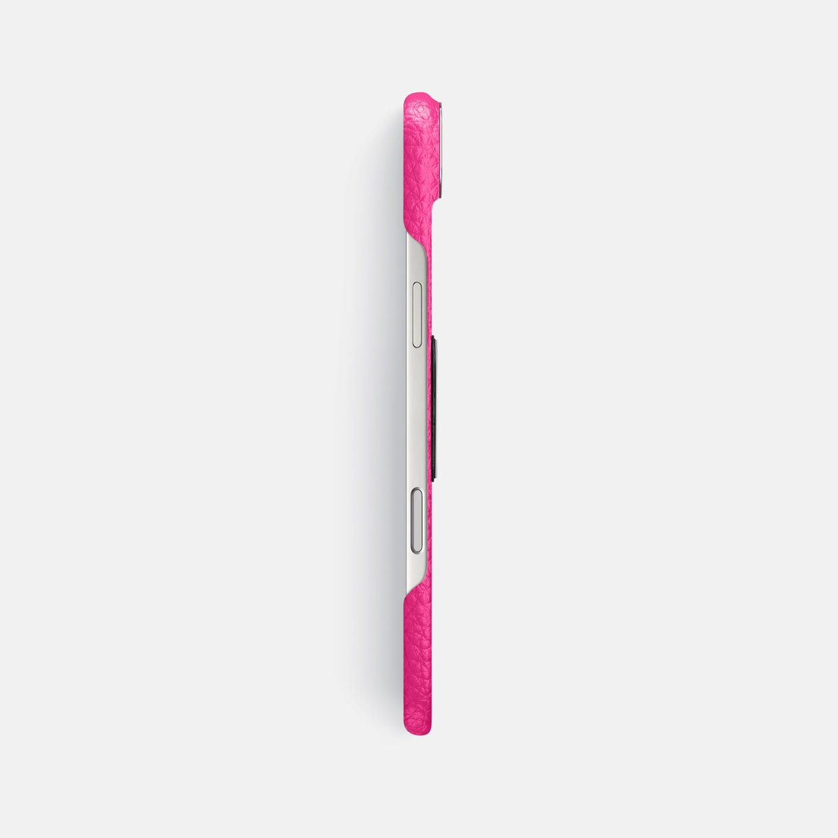 Classic Case With Titanium Skull For iPhone 17 Air In Calf -3 | Magenta-Steel