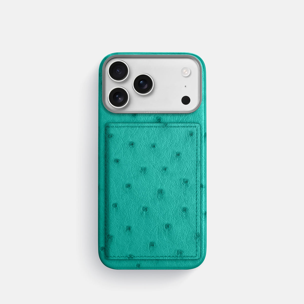 Bi-Fold Case For iPhone 17 Pro In Ostrich -1 | Turquoise-Steel