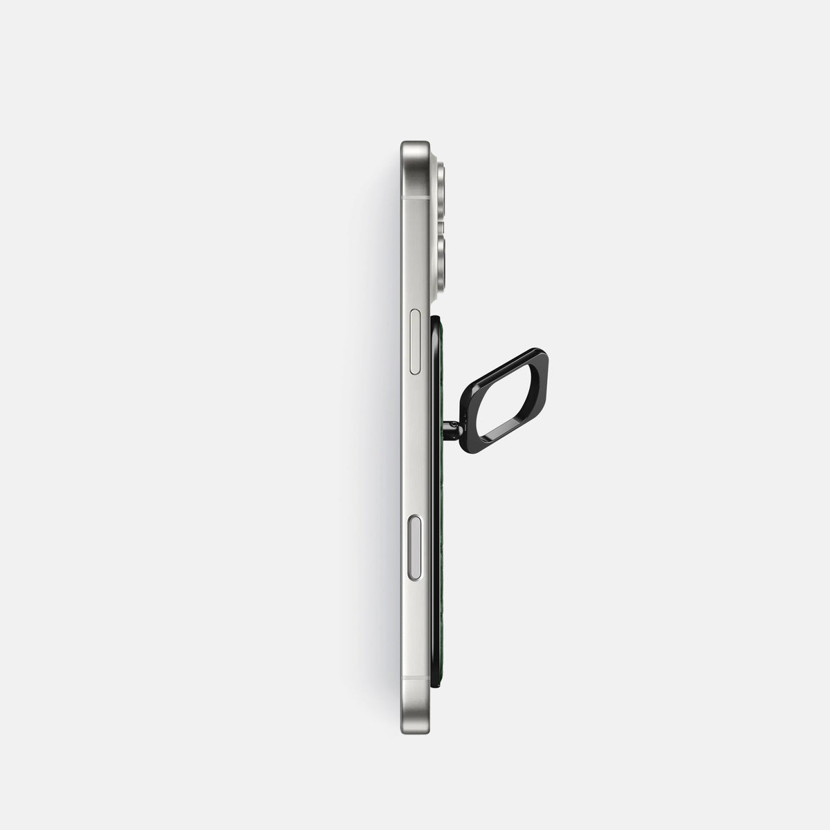 MagSafe Ring For iPhone 18 Pro In Calf -3 | Dark-Green-Black